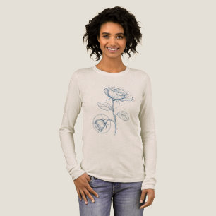 Triblenda Camiseta de flores con diseño de plano bonito