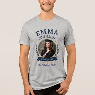 Triblenda Camiseta de foto de graduación personalizada   
