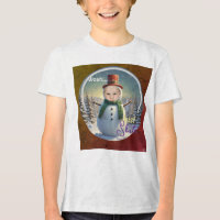 Camiseta de foto de muñeco de nieve HAMbyWG