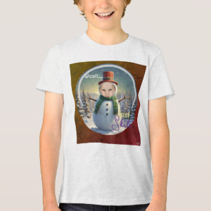 Triblenda Camiseta de foto de muñeco de nieve HAMbyWG