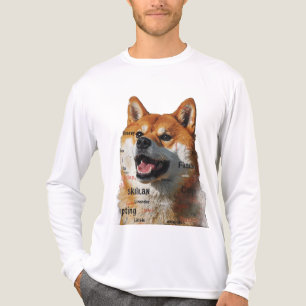Triblenda Camiseta de foto de Shiba Inu Camiseta para aman