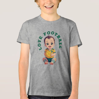 Triblenda Camiseta de fútbol de amor para bebé