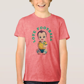 Triblenda Camiseta de fútbol de amor para bebé