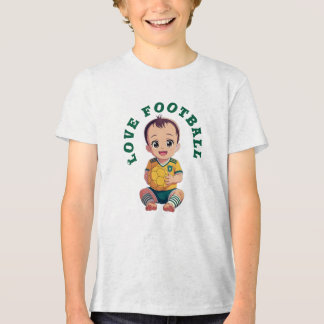 Triblenda Camiseta de fútbol de amor para bebé