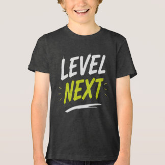 Triblenda Camiseta de gaming 'Level Next' para niños y adole