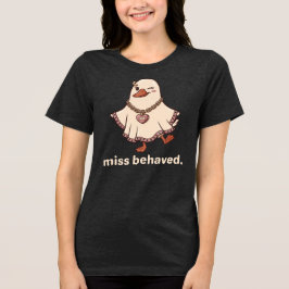Triblenda Camiseta de Ganso Fantasma Maleducada, Regalo para