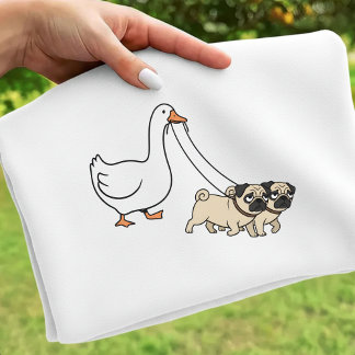 Triblenda Camiseta de ganso y perros divertida mamá Pug  