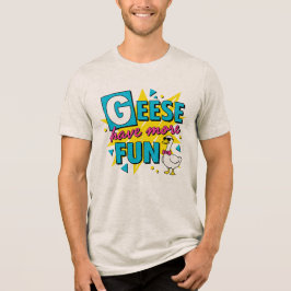 Triblenda Camiseta de Gansos Divertidos Regalo para Dueños d