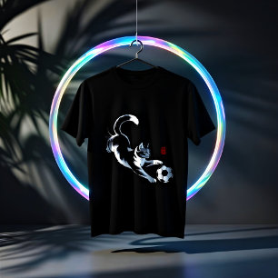 Triblenda Camiseta de Gato Futbolero Divertido - Regalo para