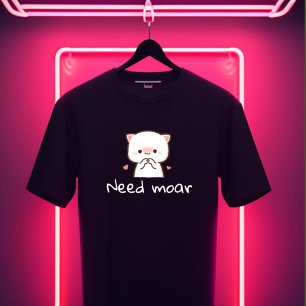 Triblenda Camiseta de gato mochi lindo – 'Necesito más'