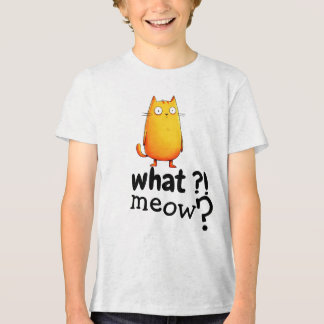 Triblenda Camiseta de Gato Naranja con Ojos Grandes Lindos |