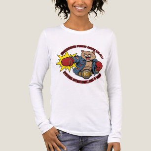 Triblenda Camiseta de gato no autorizada Punch Crush Em All