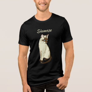 Triblenda Camiseta de gato siamés