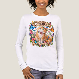 Triblenda Camiseta de gato Sigue tus bigotes |