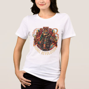 Triblenda Camiseta de gato Sonic Revolution