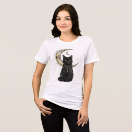 Triblenda camiseta de gato y luna