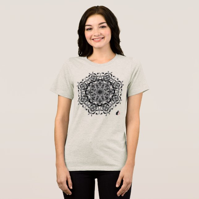 Triblenda Camiseta de glifo octa alegre (Anverso Completo )