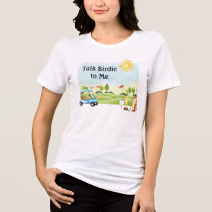 Triblenda Camiseta de golf de una mujer divertida
