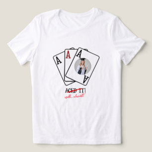 Triblenda Camiseta de graduación Aced It Almost - Tee de fot