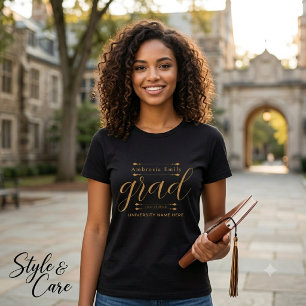 Triblenda Camiseta de graduación con nombre personalizado –