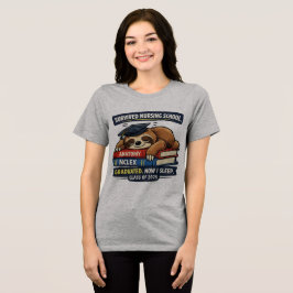 Triblenda Camiseta de Graduación de Perezoso que Sobrevivió