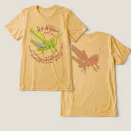 Triblenda Camiseta de Grasshopper colorida