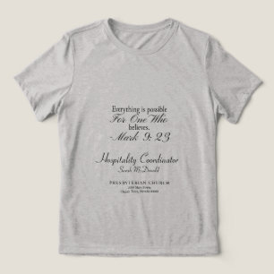 Triblenda Camiseta de grupo cristiano personalizable