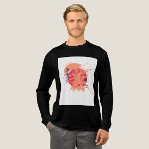 Triblenda Camiseta de Guerrero de Samurai - Gráfico de arte