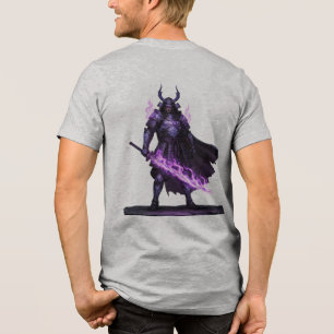 Triblenda Camiseta de Guerrero Samurái Místico — Arco Púrpur