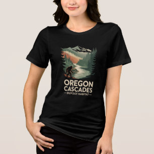 Triblenda Camiseta de hábitat de Sasquatch de Bigfoot de las