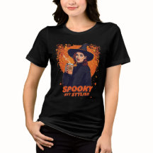Camiseta de Halloween de bruja espeluznante pero e