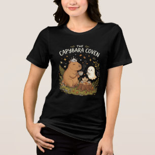 Triblenda Camiseta de Halloween de Carpincho Bruja Carpincho