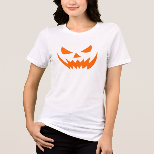 Triblenda Camiseta de Halloween de la calabaza Girly Jack La (Anverso)
