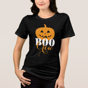 Triblenda Camiseta de Halloween de mezcla triple BOO CREW di