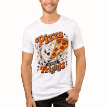 Camiseta de Halloween de Pizza Fantasma para Parej