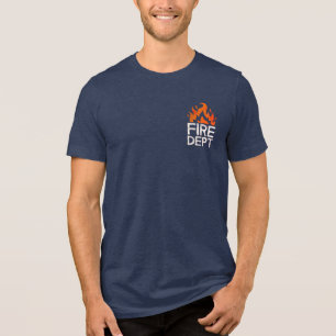 Triblenda Camiseta de Halloween del Departamento de Bomberos