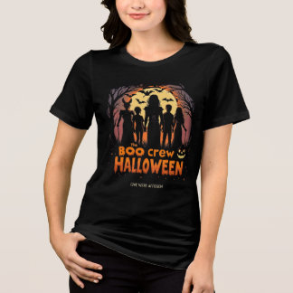Triblenda Camiseta de Halloween del equipo de Boo