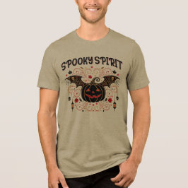 Triblenda Camiseta de Halloween Espíritu Espeluznante