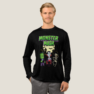 Triblenda Camiseta de Halloween Monster Mash   Clásico Retro