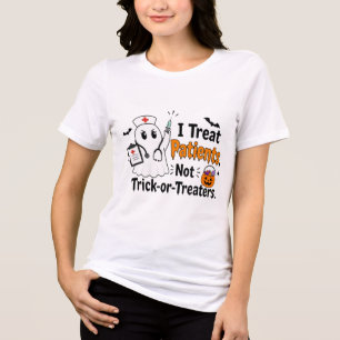 Triblenda Camiseta de Halloween para enfermeras fantasmas: t