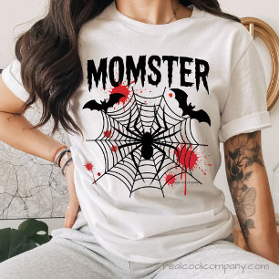 Triblenda Camiseta de Halloween para mamá – Telaraña y araña
