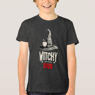 Triblenda Camiseta de Halloween para niños Bruja Maestra Fut