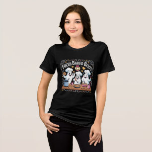 Triblenda Camiseta de Halloween Vintage Fresh Baked Boos