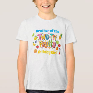 Triblenda Camiseta de hermano de la cumpleañera Twotti Fruit