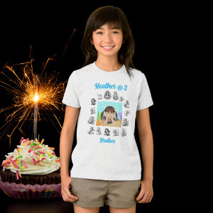 Triblenda Camiseta de Hermano Niños Tema de las sirenas de c
