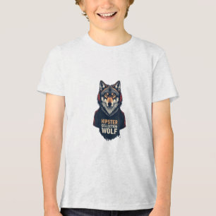 Triblenda Camiseta de Hipster Wolf Collection