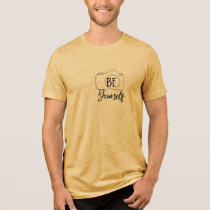 Triblenda Camiseta de hombre con cita inspiradora "Sé tú mis