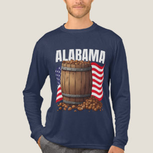 Triblenda Camiseta de hombre de Alabama Bella+Canvas manga l