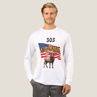 Triblenda Camiseta de hombre de Colorado Bella+Canvas manga 