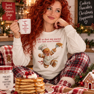 Triblenda Camiseta de iniciador de masa madre y panadería pa